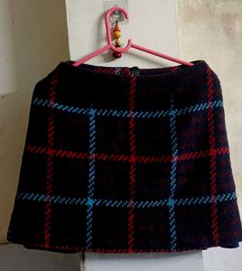 (Negotiable)Plaid Mini Skirt