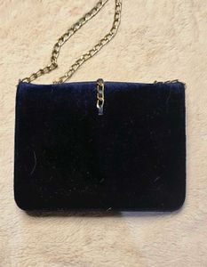 Black Velvet Clutch