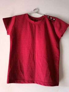Red Crew Neck T-Shirt