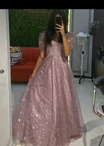 Stunning Pink Glitter Gown