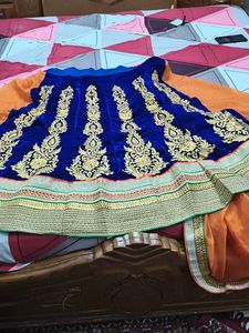lehenga style saree with blouse