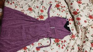 BUY 1 GET FREE 🔥Sparkling Purple Party Dres