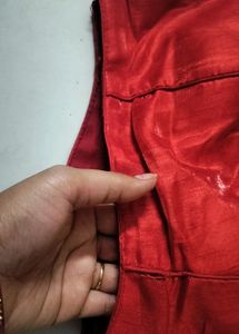 Red Padded Blouse