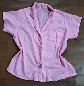 Fairy Pink Striped Pyjama Top💖