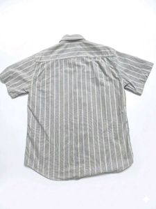 Men's Striped Button-Up Shirt