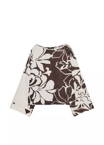 Zara Floral Print Long Sleeve Top