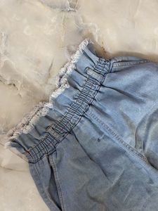 Distressed Light Wash Mom Jeans
