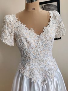 Vintage Satin Wedding Dress
