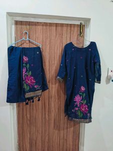 Beautiful Blue Printed Kurta Set