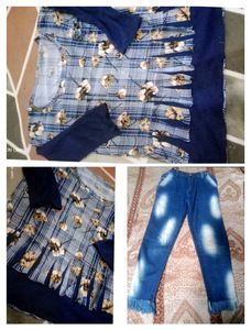 Combo Of 2 Jeans 1 Top