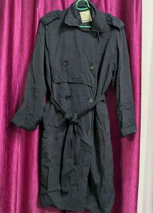 Navy Blue Trench Coat