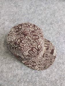Brown All-Over Logo fitted cap