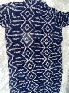 PINWHEEL Navy &amp; White Geometric