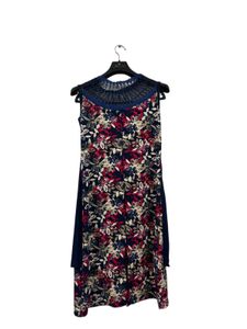 Elegant Blue Floral Gown