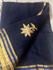 Pure Cotton With Gota Work Saree