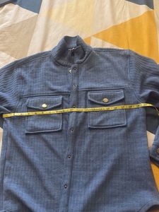 Blue Corduroy Shirt For Light Winters