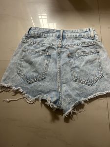 ripped Denim Shorts