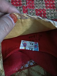 Stunning Red 👗🥳&amp; Gold Lehenga Choli