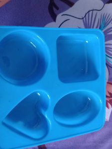 Blue Silicone Mold  for making soaps pair of two