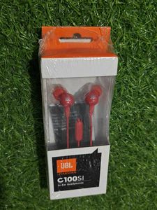 JBL C100SI In-Ear Headphones red