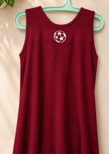 Cute Soccer Ball Print Dress