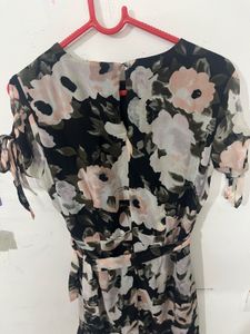 Floral Printed Fit and Flare Dress