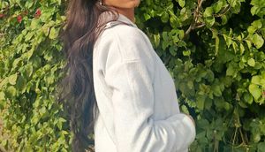 Light Blue Zip-Up Sweatshirt