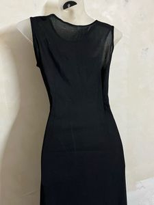 Elegant Black Sheath Dress with Embellishments