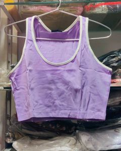S, M and L size Stylish Lavender Crop Top