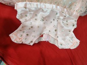 Net Star Print Baby Girl Frock