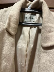 Cream Double-Breasted Blazer