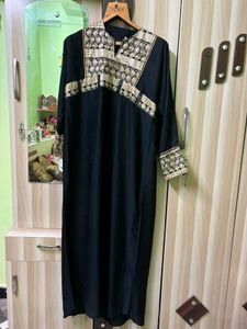 Embroidered Black burkha