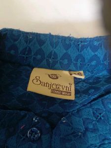 Sanjeevni Blue Ethnic Kurta