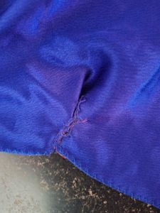 Royal Blue Party Wear Long Gown - Net Embroidered