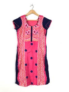 Multi Colour Bandhani Kurta Set(Women’s)