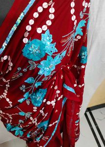 uquin sequence hand work 💯 saree 🔥