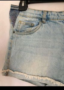 Light Wash Denim Shorts