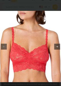Lace Bralette - Red
