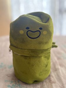 bunny with avocado pouch