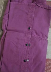 Men's Purple Cargo Shirt
