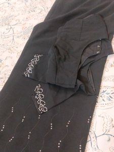 Elegant Black party Saree  (blouse size 36)