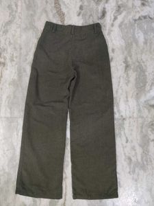Olive Corduroy Wide Leg Pants
