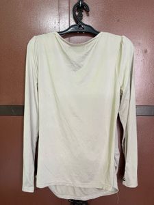 Elegant Draped Long Sleeve Top