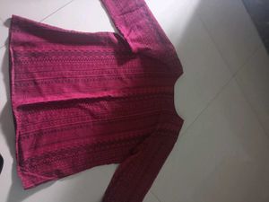 Maroon Ethnic top