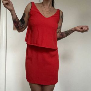 FOREVER21 Branded Red One Piece