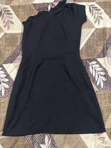 Black one shoulder dress
