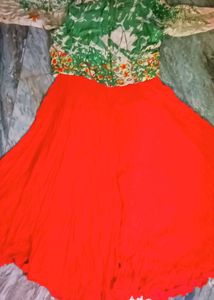 I'm Selling Flared Georgette Plazo Dress