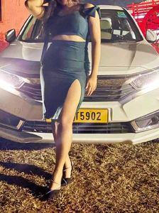 emerald Green bodycon dress with waist cut
