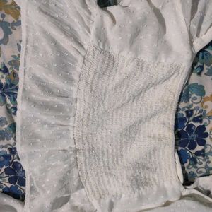 ⛔Sale⛔White Ruffle Top