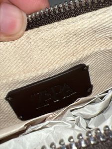 Zara brown Bag with Buckle Accents